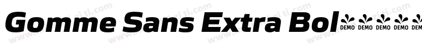 Gomme Sans Extra Bol字体转换